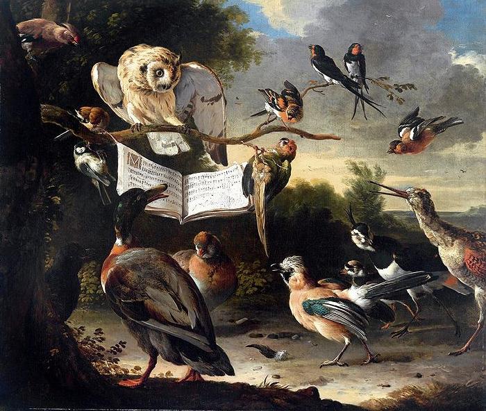 Melchior de Hondecoeter Das Vogelkonzert oil painting image